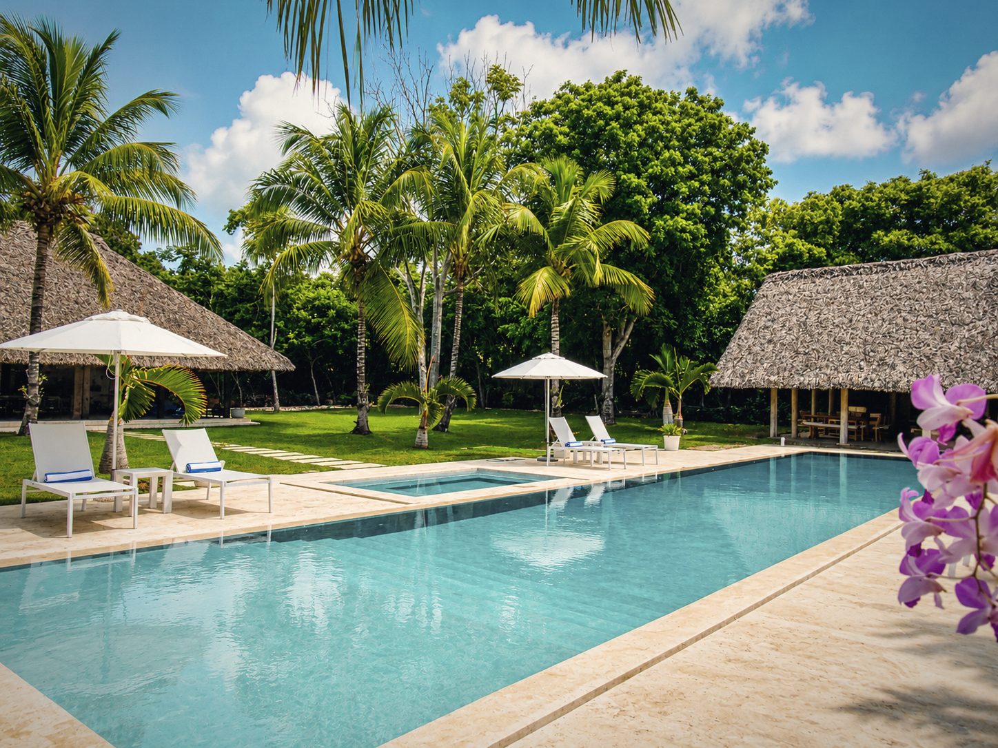 The garden pool, Villa Aurelia, Casa de Campo