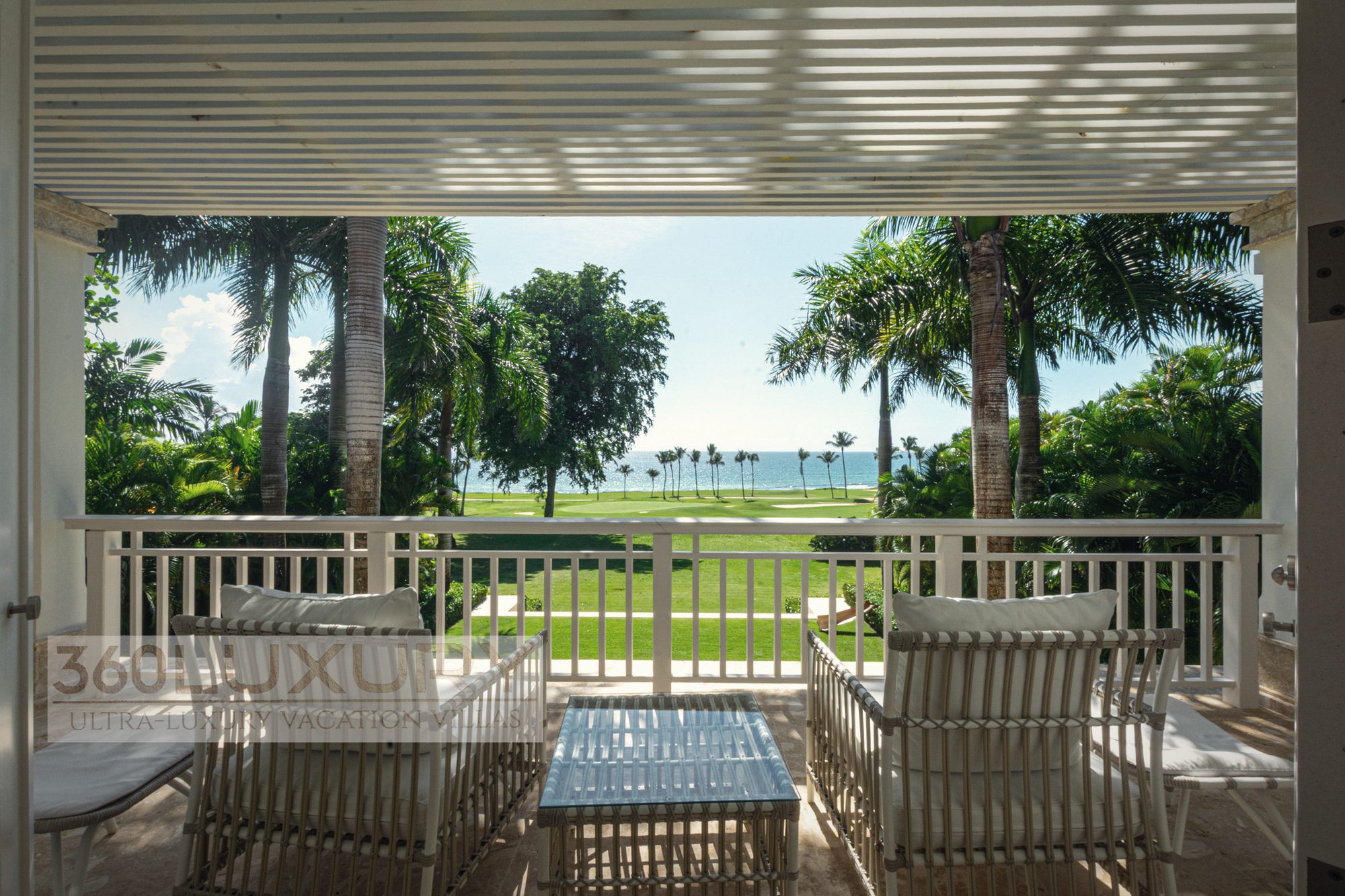 The same view, one floor up, Villa Bellarive, Casa de Campo
