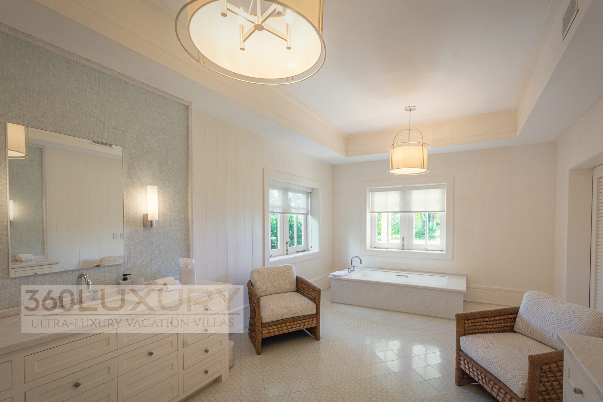 The principal bathroom, Villa Bellarive, Casa de Campo