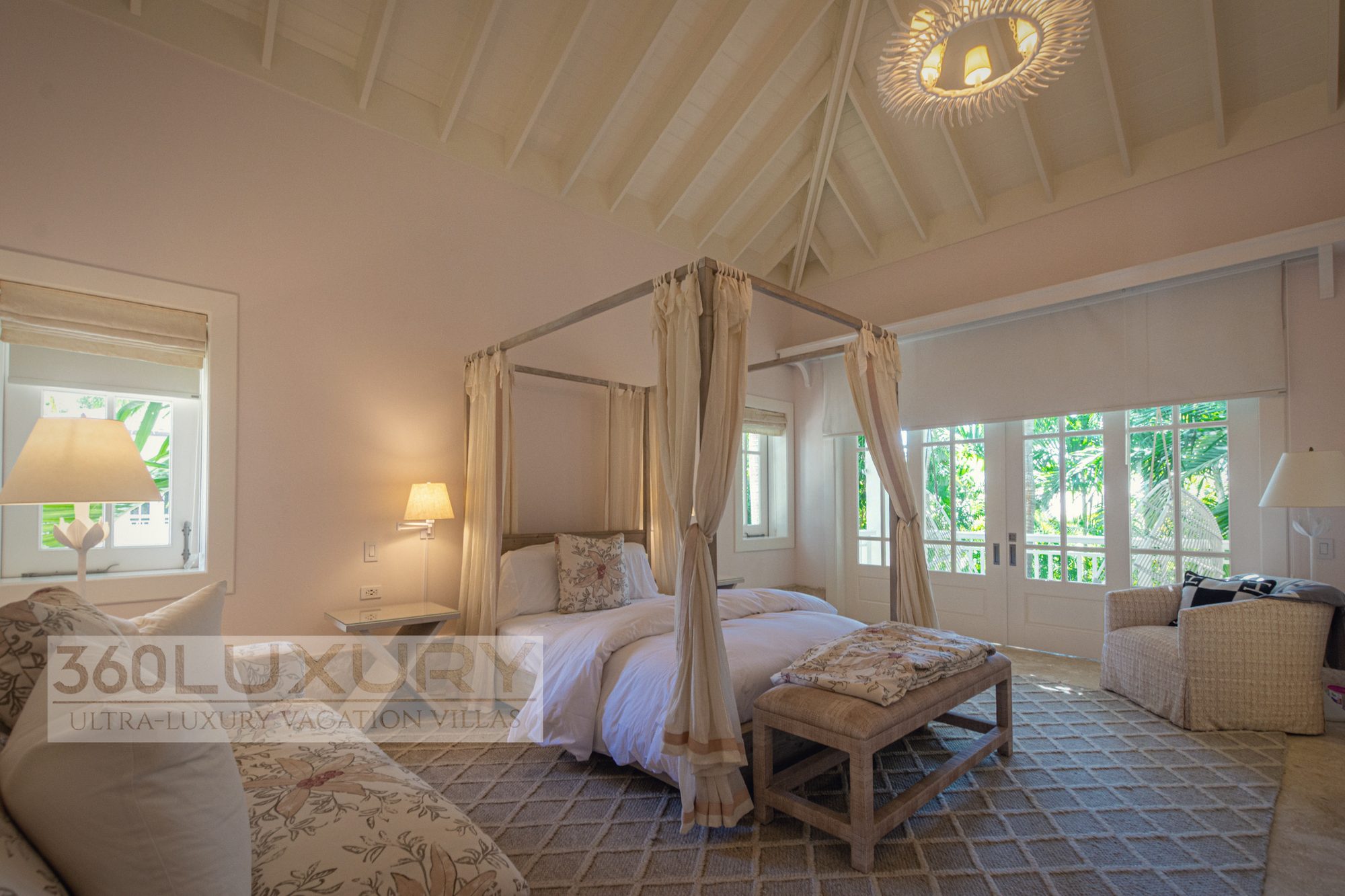 The principal bedroom, Villa Bellarive, Casa de Campo