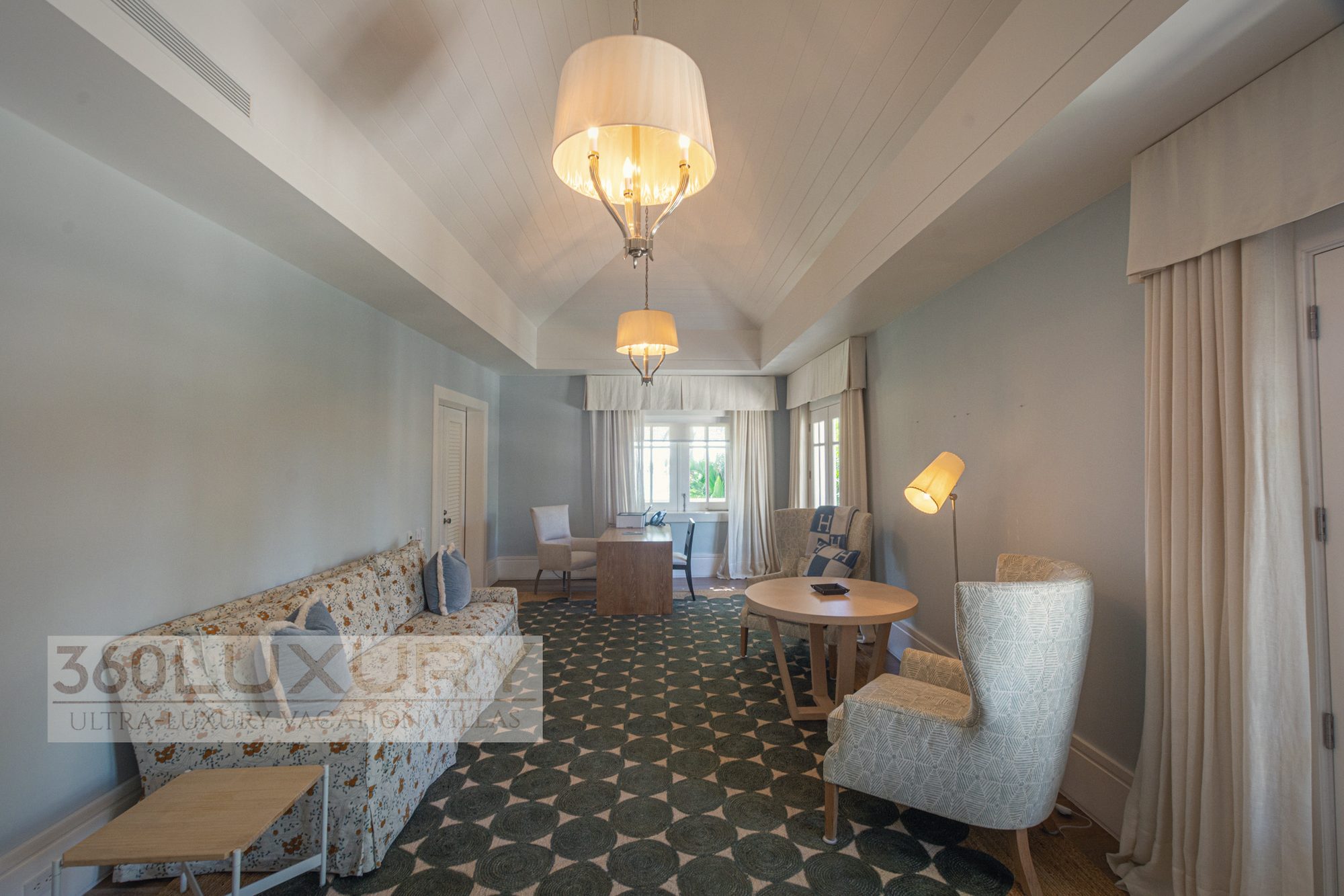 An upstairs sitting room, Villa Bellarive, Casa de Campo
