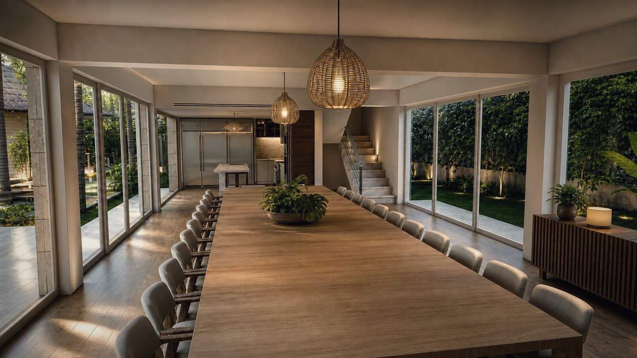 The long table, evening